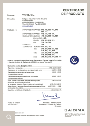 certificado de producto